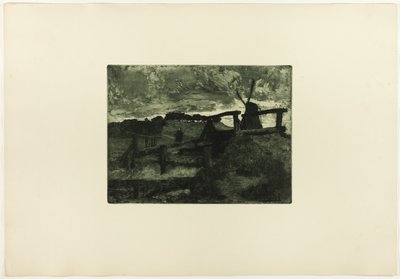 Windmill by Fritz Overbeck