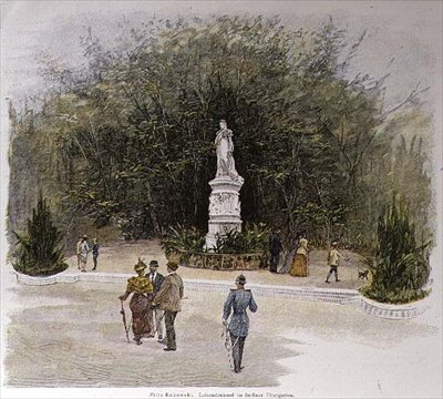 The Luisen Memorial in the Thiergarten of Berlin by Fritz Rakowski