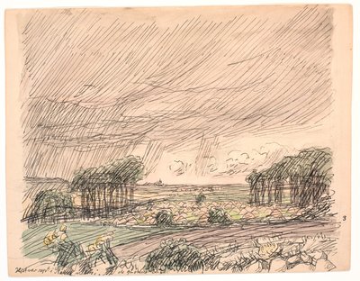 The Hay was Stacked in the Green Meadows by Fritz Syberg