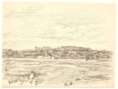 Landscape with Village by Fritz Syberg