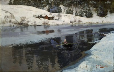 Winter at the River Simoa by Fritz Thaulov