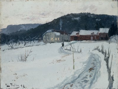 Grini, Upper Maja Farm by Fritz Thaulow