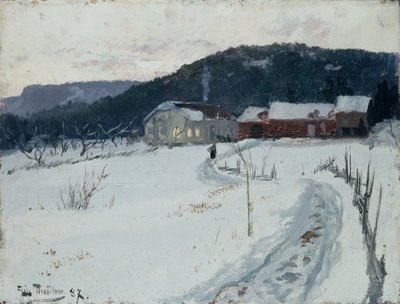 Grini, Upper Maja Farm by Fritz Thaulow
