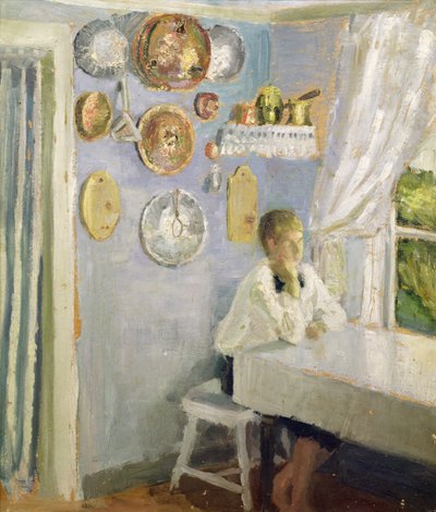 Harald at the Breakfast Table, c.1900 by Fritz Thaulow