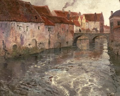 The Bridge at Antwerp by Frits Thaulow