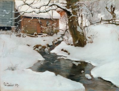 Winter on the Isle of Stord by Frits Thaulow