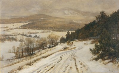 Taunus Mountains in Winter by Fritz Wucherer