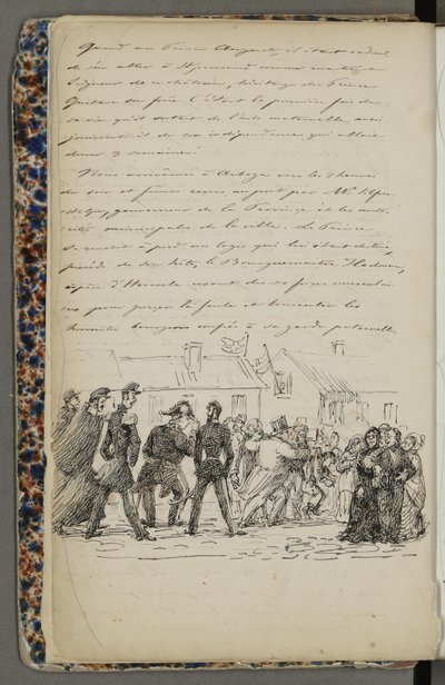 Illustration from a Private Archive in the National Library Titled Voyage en Norvège 1856 by Fritz von Dardel by Fritz von Dardel