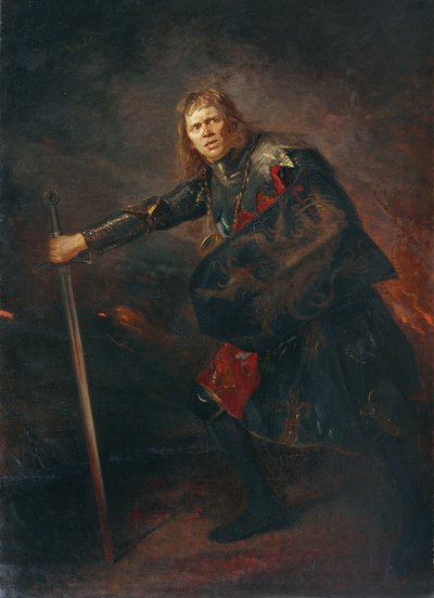 The Actor Alois Wohlmuth as Richard III by Fritz von Uhde
