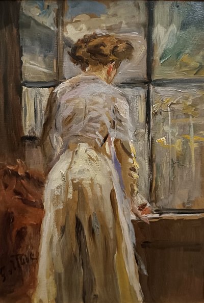 Woman at the Window by Fritz von Uhde