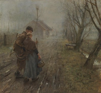 The Difficult Journey by Fritz von Uhde