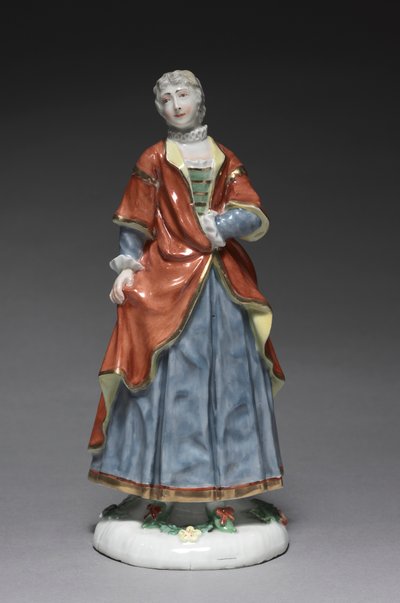 Italian Comedy Figure: Isabella (c. 1753) by Fürstenberg Porcelain Factory