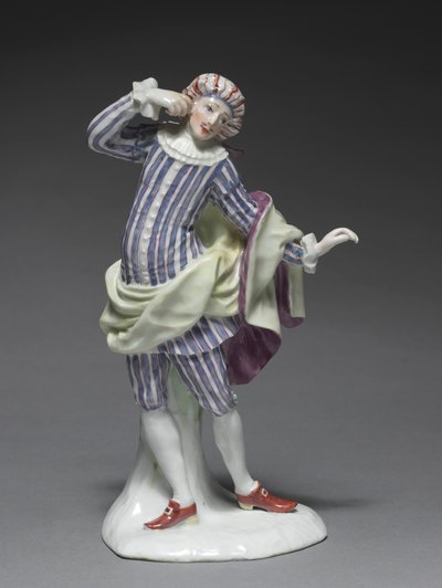 Italian Comedy Figure: Mezetin by Fürstenberg Porcelain Factory