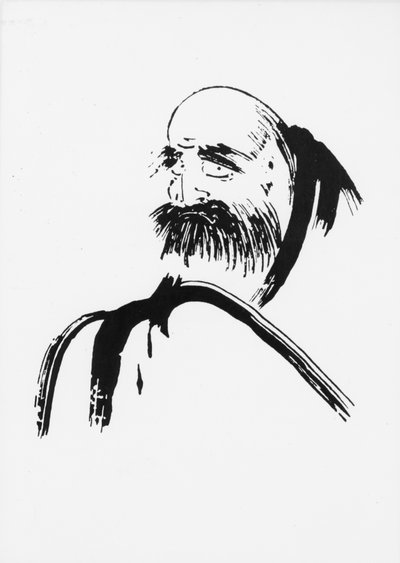 Daruma, the Founder of the Zen School by Fugwei