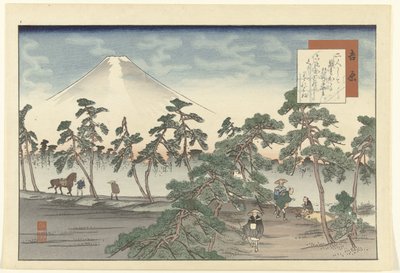 Yoshihara (Hizakurige) by Fujikawa Tamenobu