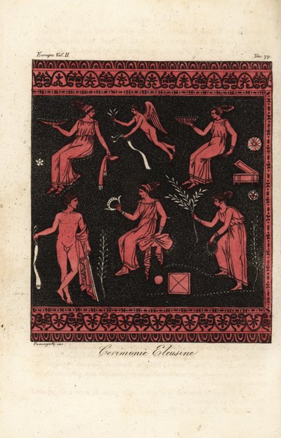 The Eleusinian Mysteries, initiations for the cult of Demeter and Persephone by Fumagalli Fumagalli