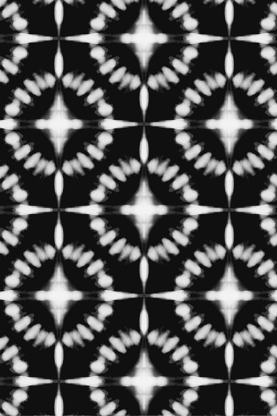 Monochrome Shibori Pattern by Fun Qui