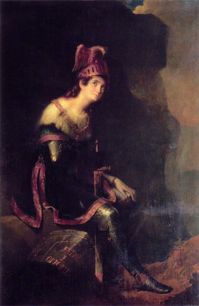 Portrait of Princess Zinaida Alexandrovna Volkonskaya in the Habit of Tancred by Fyodor Antonovich Bruni