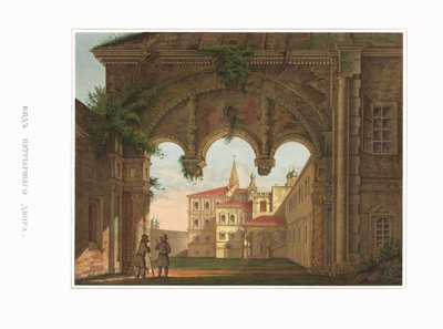 View of the Patriarchal Chambers. From the Antiquities of the Russian State by Fyodor Grigoryevich Solntsev