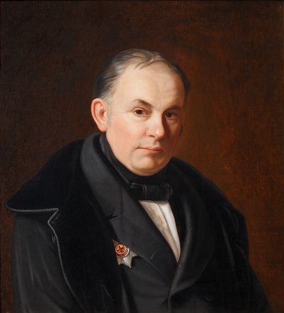 Portrait of the poet Vasily Zhukovsky by Fyodor Ivanovich Igin