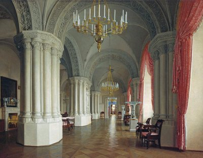 The Gothic Hall in the Winter Palace in Saint Petersburg, 1840s by Fyodor Osipovich Yushkov