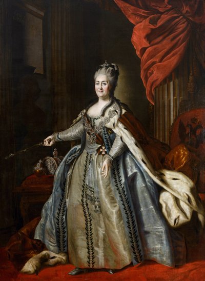 Portrait of Empress Catherine II by Fyodor Stepanovich Rotokov