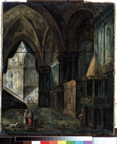 In a Cathedral by Fyodor Yakovlevich Alexeev