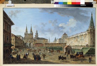 View of the Resurrection Gate at the Red Square by Fyodor Yakovlevich Alexeev