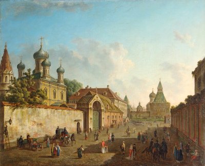 View from the Lubyanka Square to the Vladimir Gate in Moscow, Russia by Fyodor Yakovlevich Alexeev