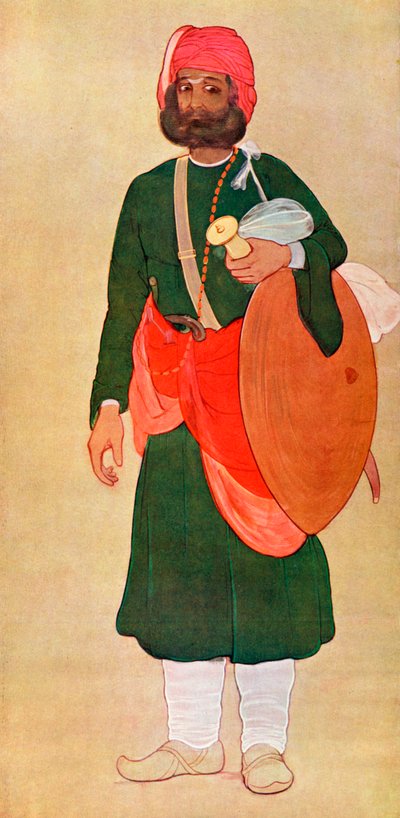 The Rajput Warrior from the War Group, 1929 by Fyzee Rahamin