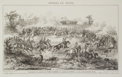 The Battle of Chang-Kia-Onang, Before Tong-Cheou, 18th September 1860, from The War in China, 1862 by G.C. de Fortavion