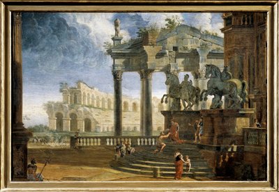 Campidoglio Palace by G.P. (workshop of) Pannini or Panini