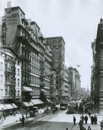 Broadway Looking North from Bond Street, New York City by G.P. Hall und Sohn