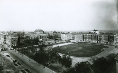 Columbia University campus from the southwest, New York City by G.P. Hall und Sohn