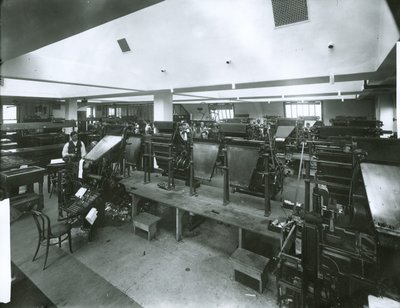 New York Evening Post Press Room by G.P. Hall und Sohn