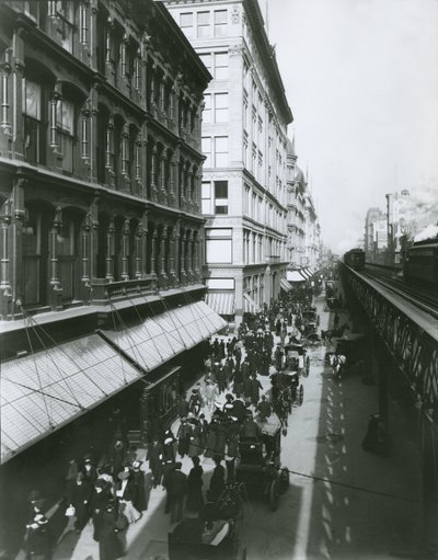 Sixth Avenue between 23rd and 18th Streets, New York City by G.P. Hall und Sohn