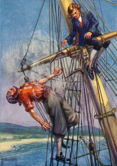 Illustration for Treasure Island by Robert Louis Stevenson by G.P. Micklewright