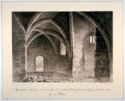 Monastic Remains on the North Side of St Mary Overy