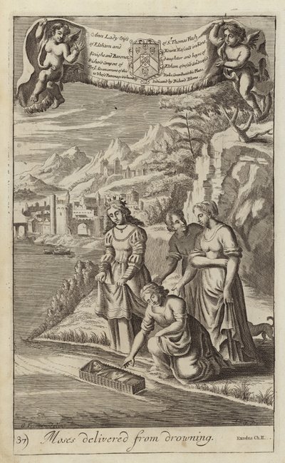 Moses Delivered from Drowning by G Freman