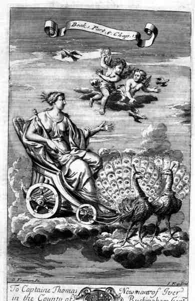 Venus in a Chariot Drawn by Peacocks, Illustration from Book 1 Part 6 Chapter 13 of 