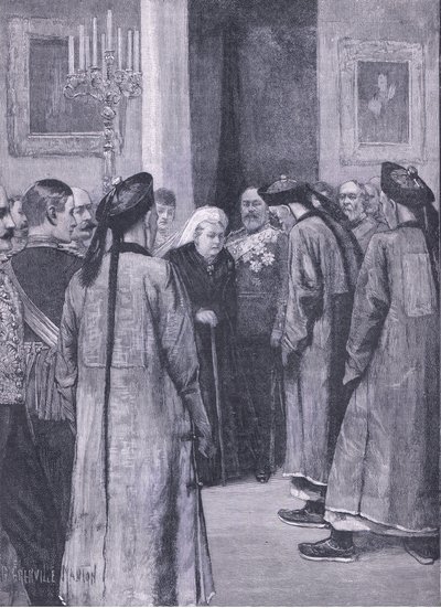 Visit of Li Hung-Chang to the Queen at Osborne, illustration from Cassell