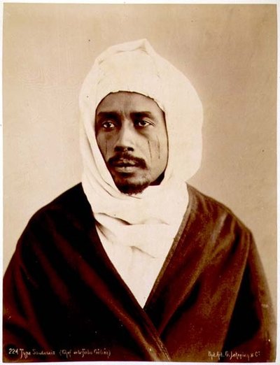 Portrait of a Sudanese Chief of the Galieh Tribe by G. Lekegian