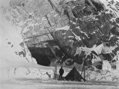 Levick Outside Camp at Penelope Point, 1912, 1913 by G. Murray Levick