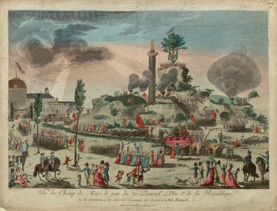 The Festival of the Supreme Being at the Field of Mars, 8 June 1794 by G. Texier