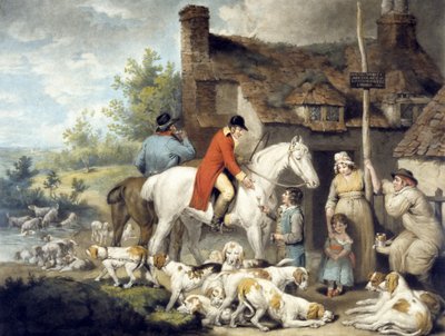 Outside a Country Alehouse, engraved by William Ward by G. and Ward J. Morland