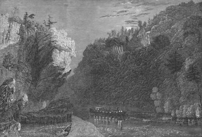 Bluff on the Erie Canal, Near Little Falls, 1883 by G. Wyand