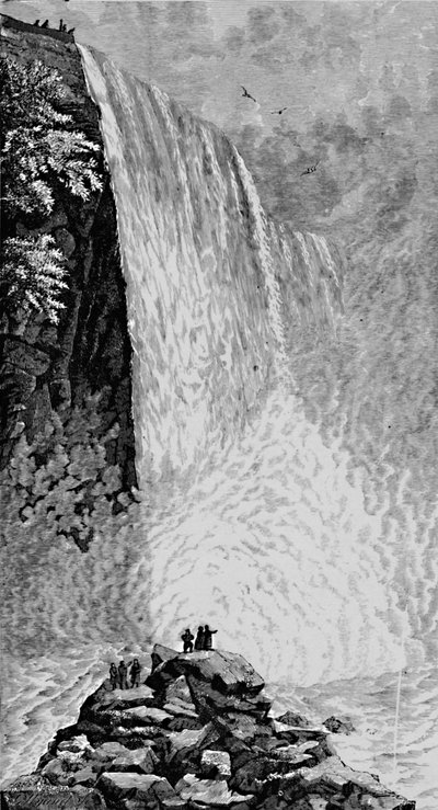 On the Rocks Below the American Falls, 1883 by G. Wyand