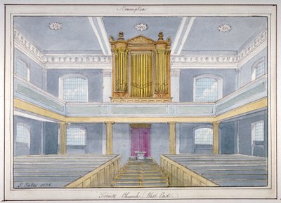 Interior of Holy Trinity Church, Newington, Southwark, London by G Yates