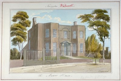 The Manor House, Newington, Southwark, London, 1826 by G Yates
