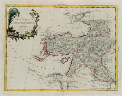 Asian Turkey, Including Antolia, Georgia, Armenia, Kurdestan, Diarbec, Irak-Arabi, Syria, Engraving by G. Zuliani by G. Zuliani